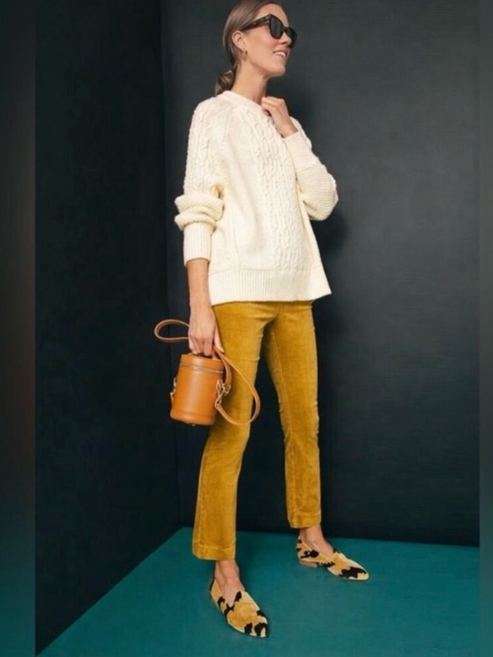 Tuckernuck Ashford Corduroy Ankle Pant in Yellow